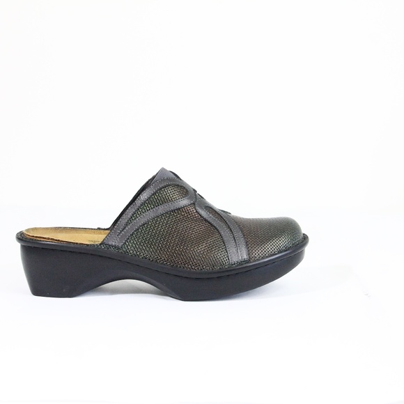 Naot Moldova Clogs Women Leather Shoe Slip on Mule sz 8 EU 39